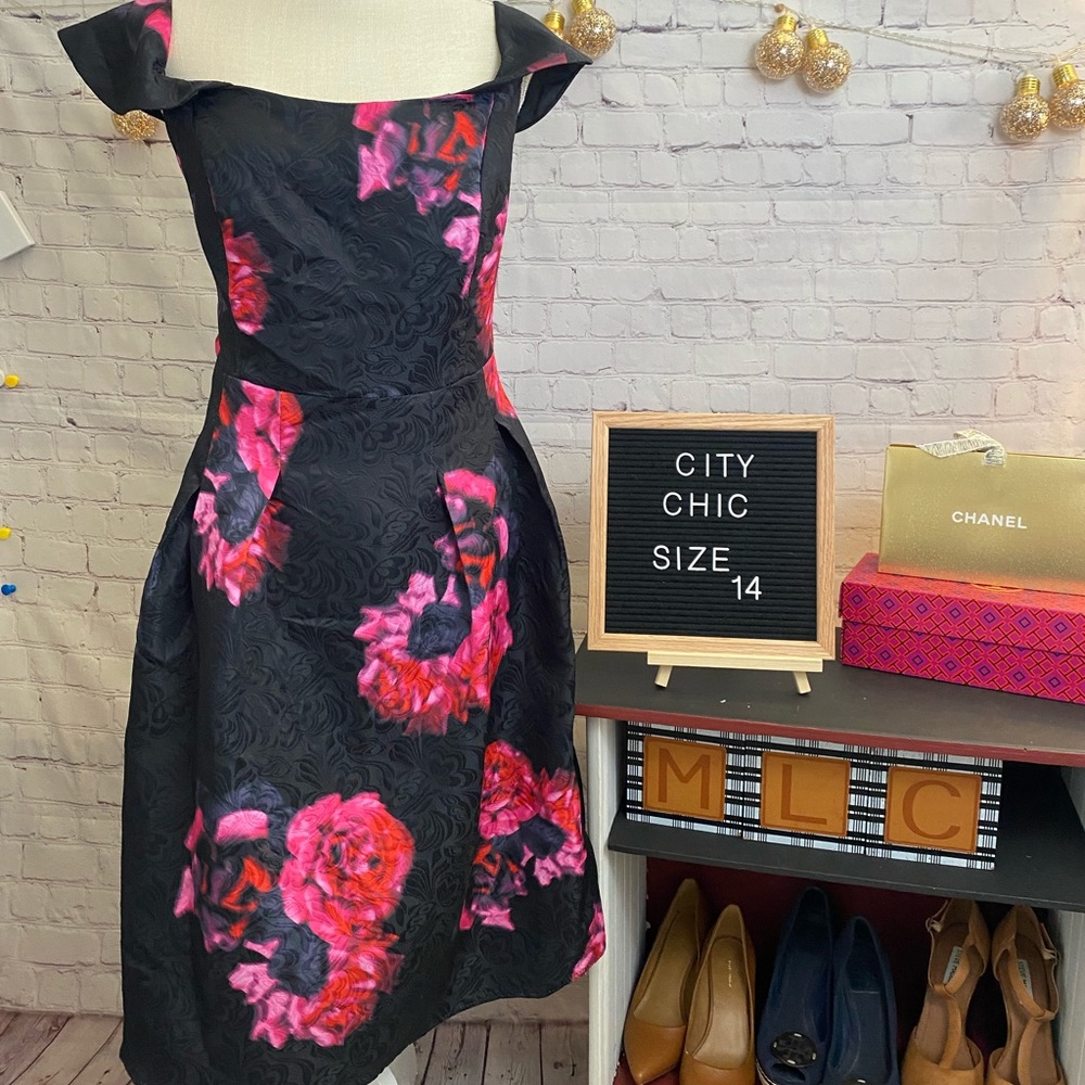 NWT ‘Rose Dream’ City Chic Dress